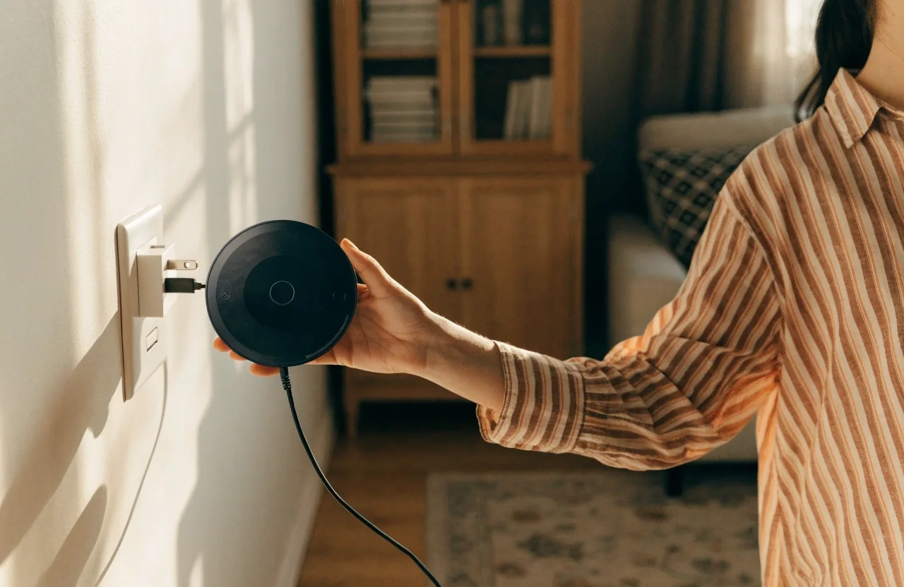 Cargador inalámbrico Qi2 Belkin 25W sobre una superficie clara